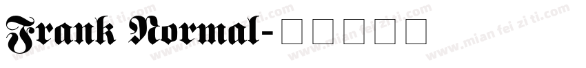 Frank Normal字体转换